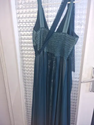 Vestido de fiesta verde