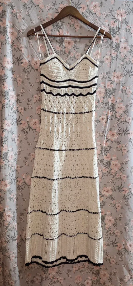 Vestido largo crochet Zara