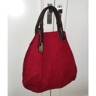 BOLSO Couplé Rojo acabado en ante