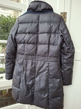 Plumífero Geox Mujer Azul Cintura ajustable.