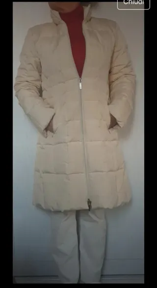 Piumino donna beige