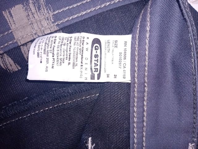 Pantalón tejano G-STAR RAW negro