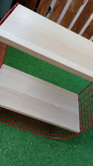 Estantería Ikea Reja Roja Madera