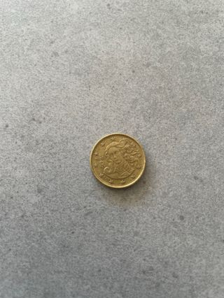 Moneda 10 céntimos Italia 2002
