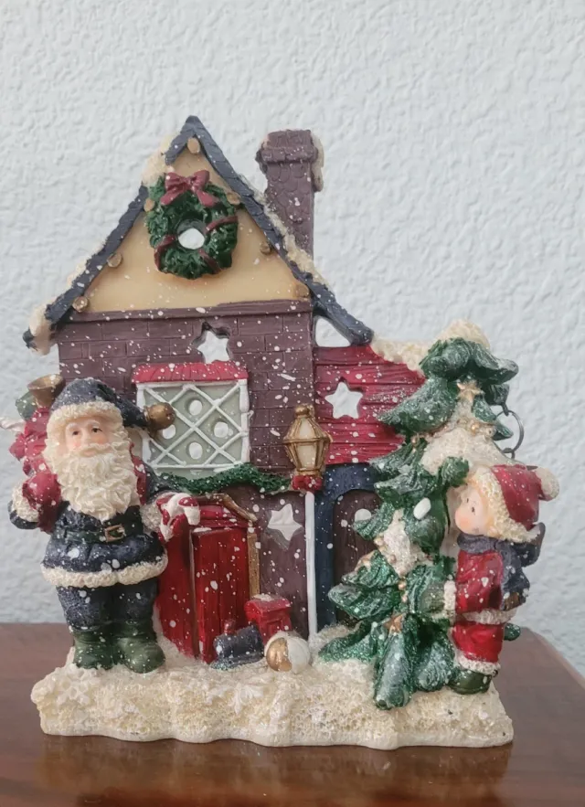 Decoración Navideña Casa Santa Claus