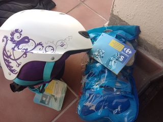 Casco Freeride Talla M y Set Protecciones Talla S