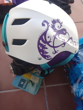 Casco Freeride Talla M y Set Protecciones Talla S
