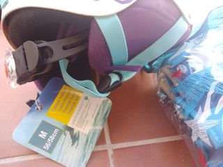 Casco Freeride Talla M y Set Protecciones Talla S