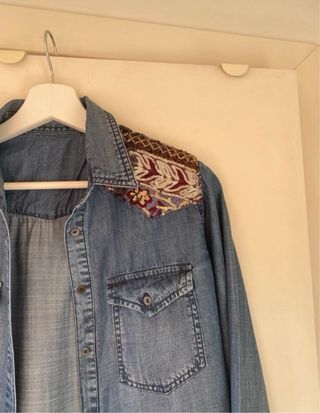 Camisa tejana Desigual azul