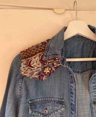 Camisa tejana Desigual azul