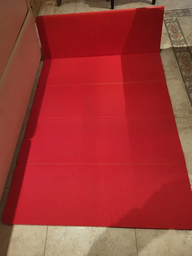 Esterilla plegable gimnasio/terapia roja supreme