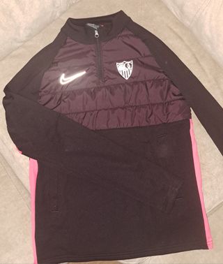 Sudadera Nike Sevilla F.C. Negra y Rosa