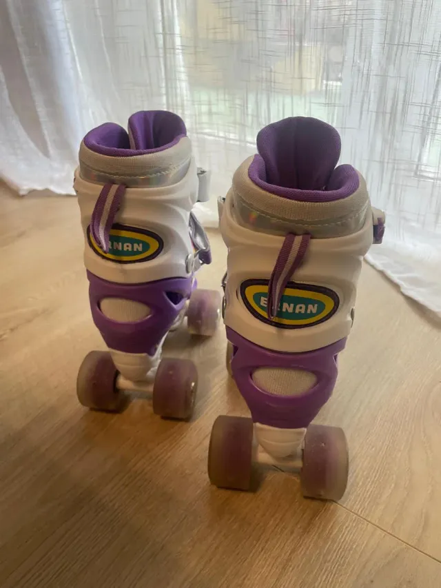 Patines 4 Ruedas Ajustables Niña con luces