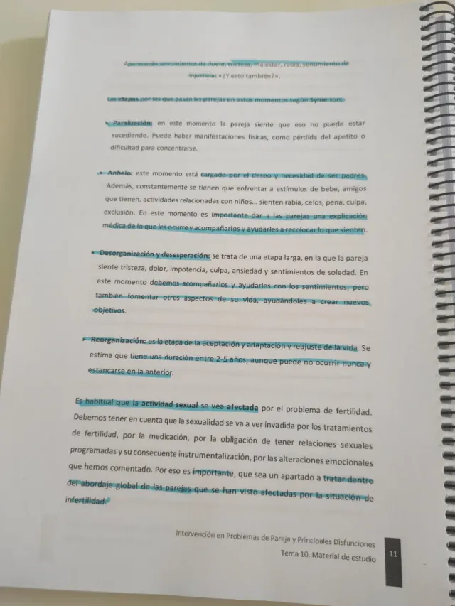 La conformación de la pareja.