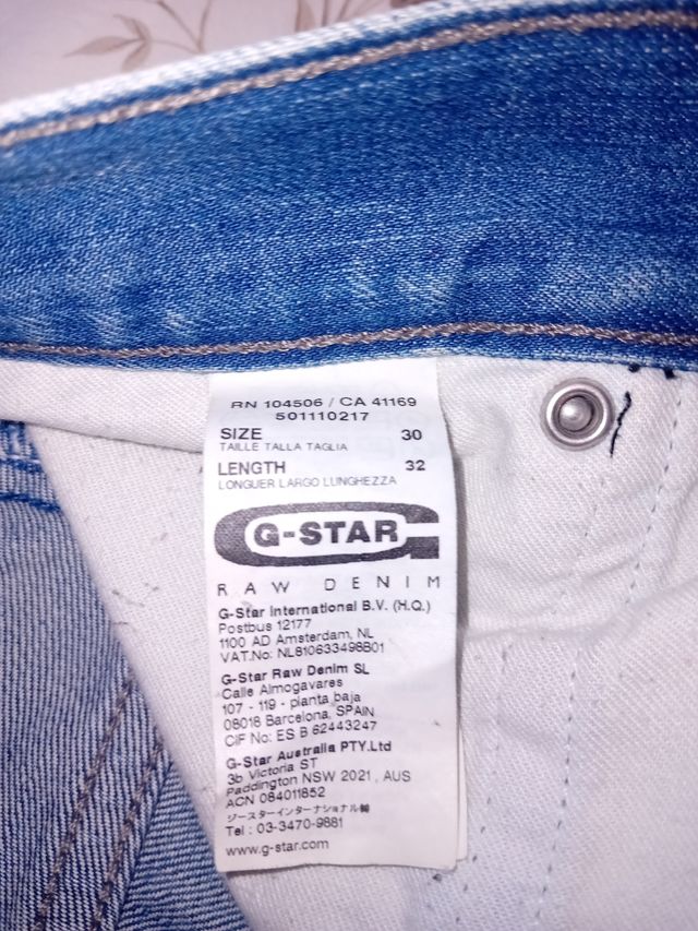 Pantalón tejano G-Star RAW azul