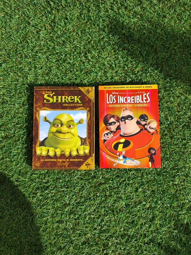 DVD Shrek Collection y Los Increíbles. Lote.