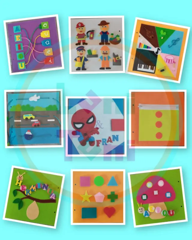 Página de actividades en fieltro para niños