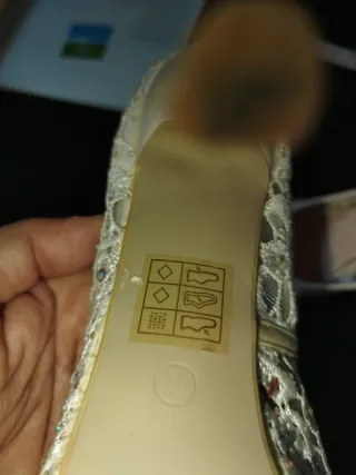 Zapatos de encaje para novia talla 37