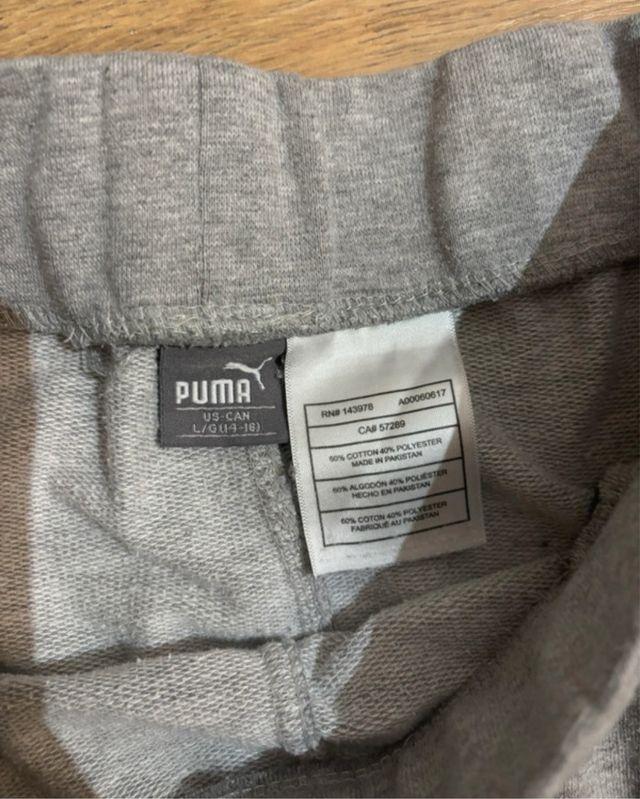 Pantalón chándal gris Puma 14-16 años