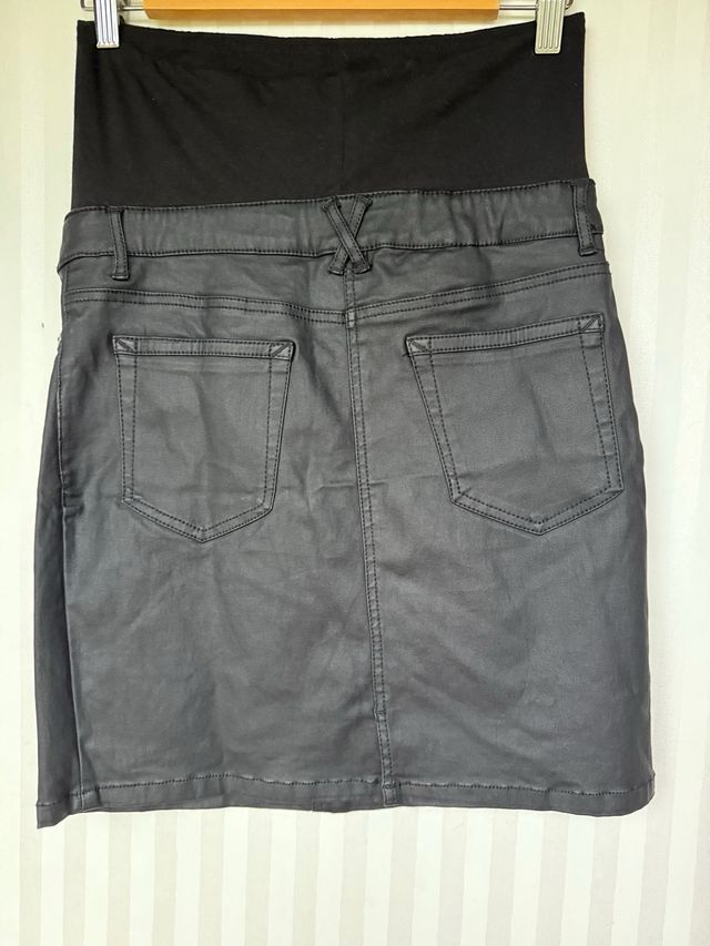 Gonna premaman effetto pelle nera