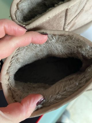 ISABAC Stivaletti Bassi Pelosi Beige/Marrone