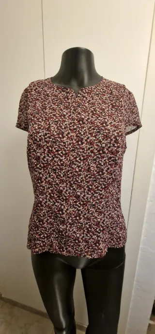 Blusa estampada manga corta