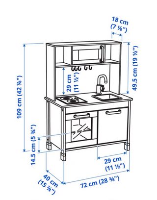 Cocinita de juguete de madera