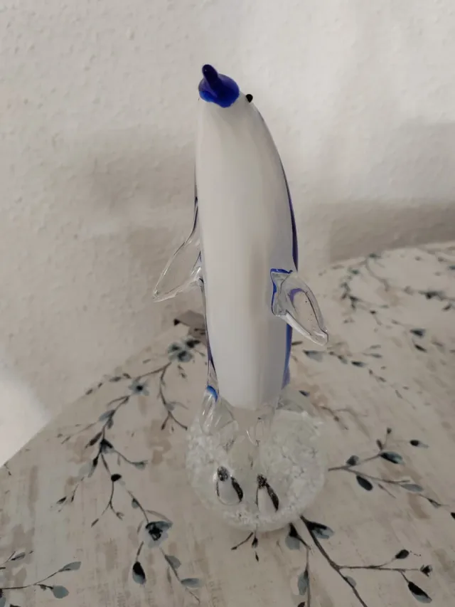 Pisapapeles cristal delfín