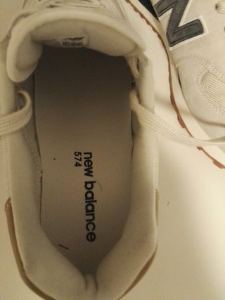 Zapatillas New Balance Beige/Azul Talla 42