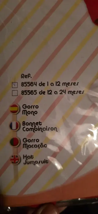Disfraz Bombero Bebé Talla 1 -12 Meses
