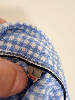 Camisa El Ganso cuadros vichy celeste