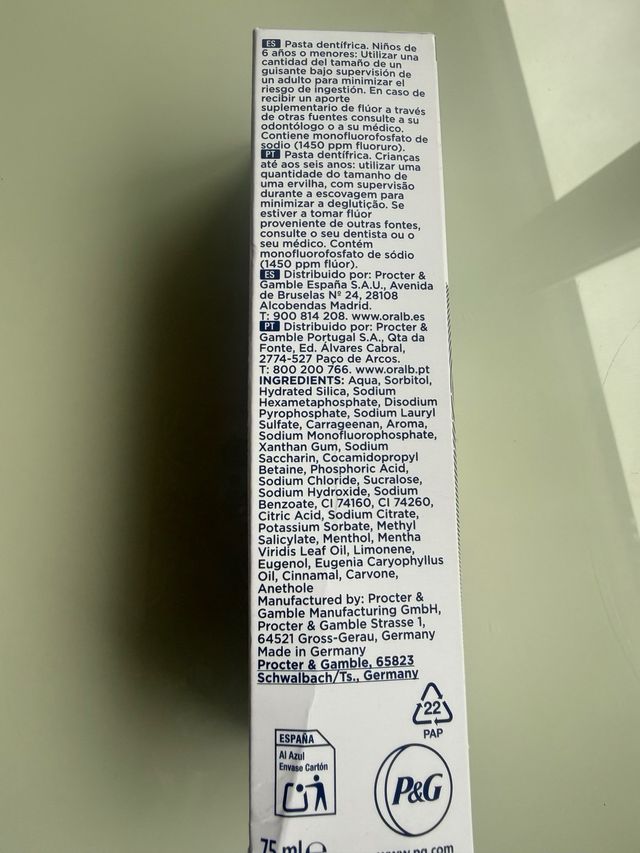 Pasta Dental Oral-B Pro-3DWhite Clinical