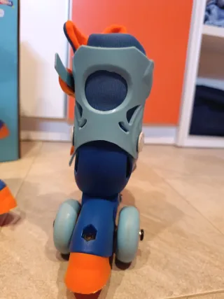 Patines 3 Ruedas Juguettos Niño Azul/Naranja