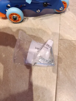 Patines 3 Ruedas Juguettos Niño Azul/Naranja