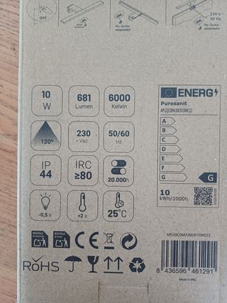 Aplique LED Baño 8W