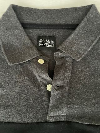 Polo Brompton gris y negro