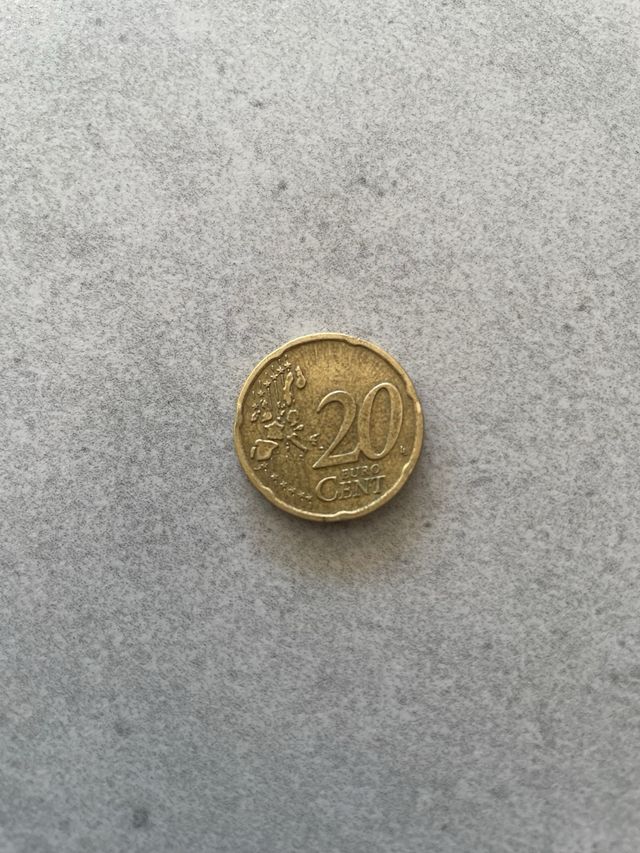 Moneda Holanda 20 Céntimos 2001