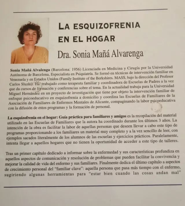 La Esquizofrenia en el hogar.