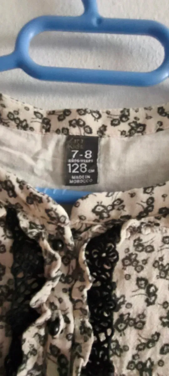 Vestito bambina Zara a manica lunga con stampa