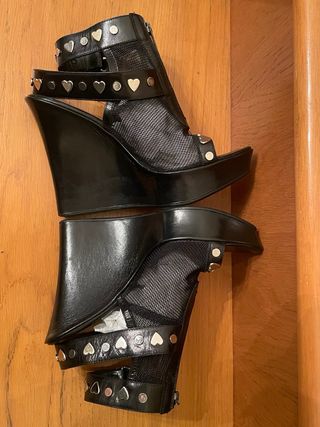 SANDRO BOTTICELLI - Sandalias cuña negras 42