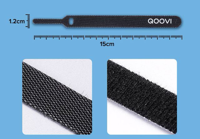 Organizadores de cables QOVI (10 unidades)