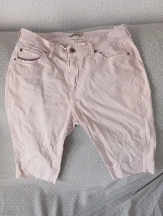 Pantalones cortos negros y rosas