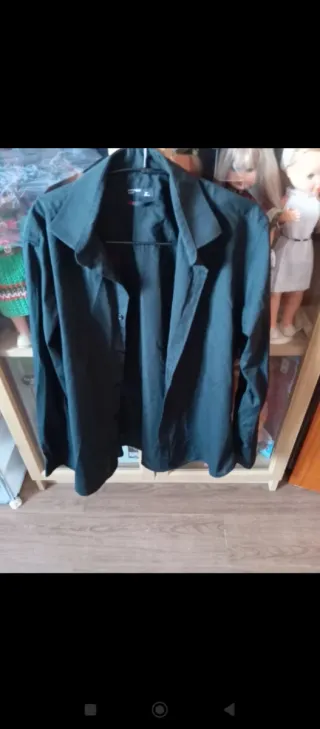 Camisa negra camarera talla S