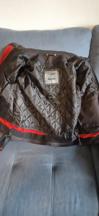 Chaqueta Moto Spyke Negra Cuero