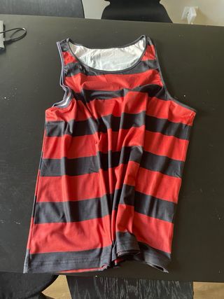 Camiseta sin mangas con rayas