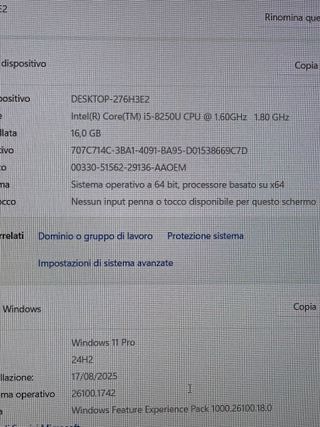 PC NOTEBOOK Toshiba z50-E 15.6" i5 8GEN. 16/256 A+