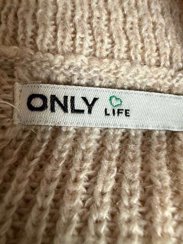 Giacchetta in maglia beige da donna