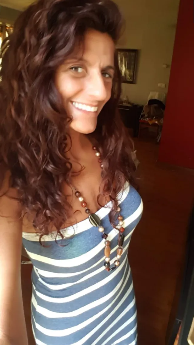 Vestido de rayas de algodón