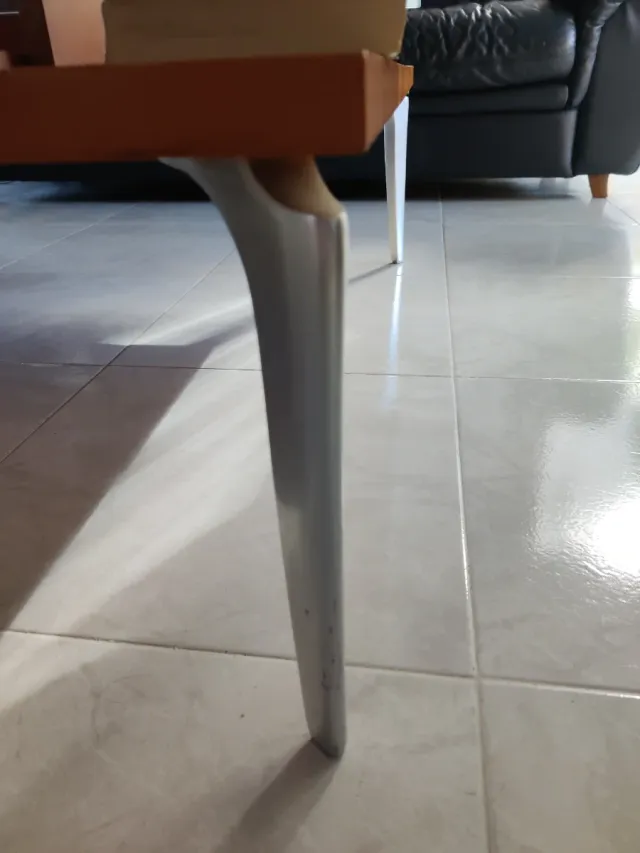 Mesa centro madera y cristal diseño