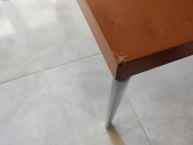 Mesa centro madera y cristal diseño